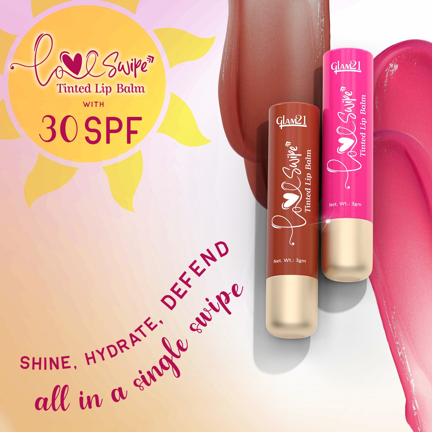 Love Swipe Tinted Lip Balm