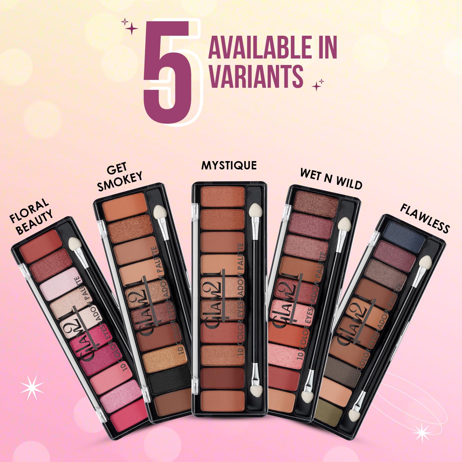 Glam21 Glamour Eyes Duo: Eye Shadow and Mascara Combo (Pack of 2)