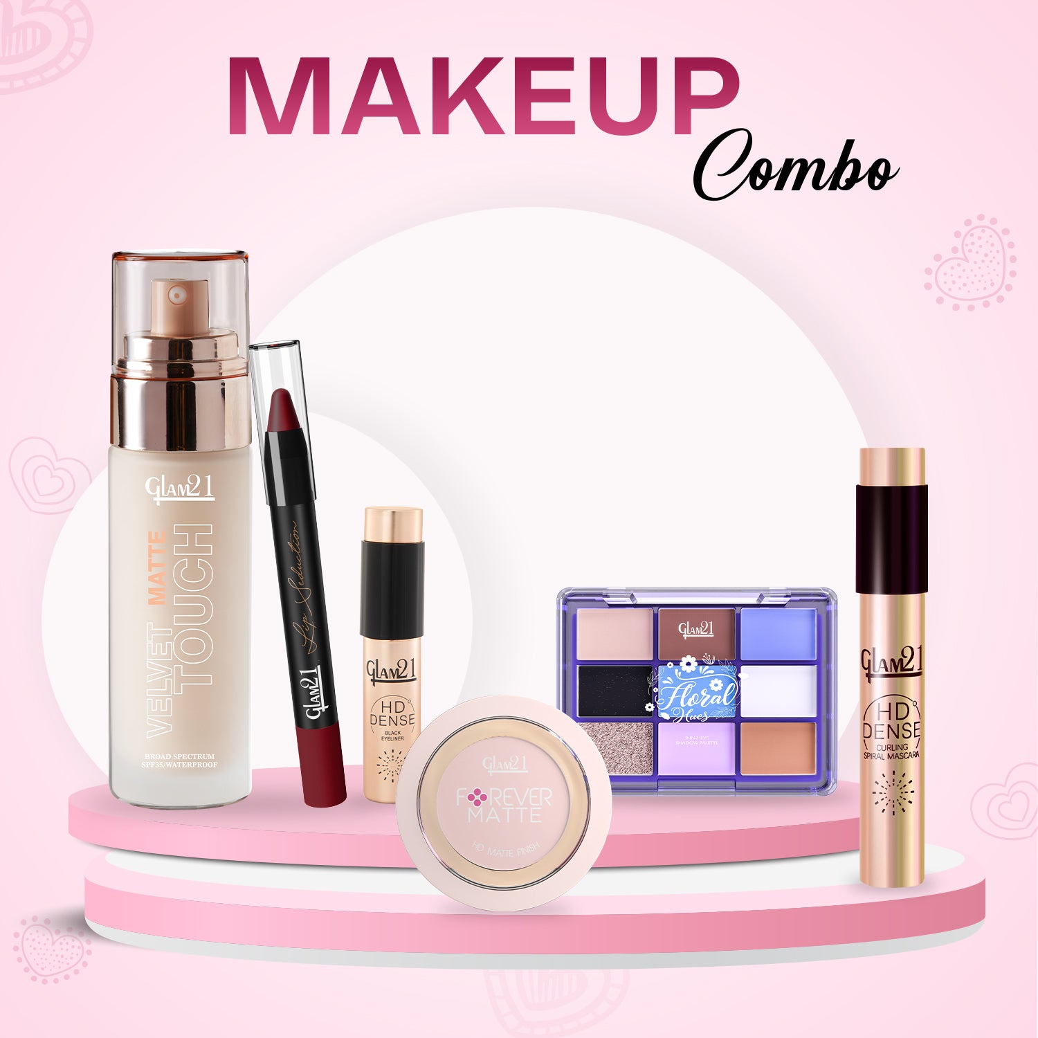 Party Ready Glam Makeup kit Set Of 6 Light Tone