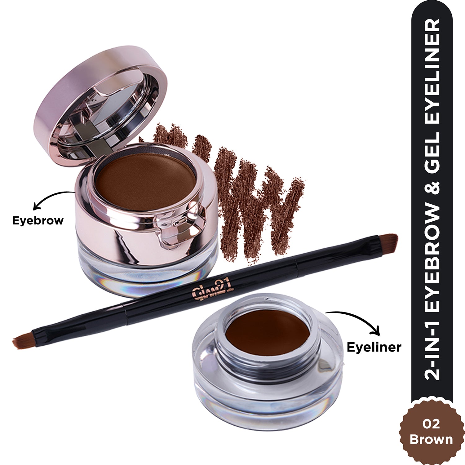 2-IN-1 Eyebrow & Gel Eyeliner
