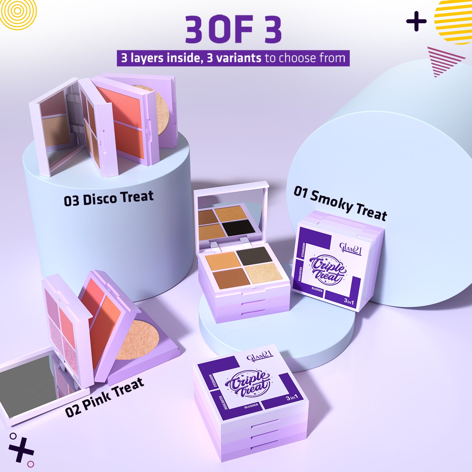 Triple Treat 3 in 1 Face Palette