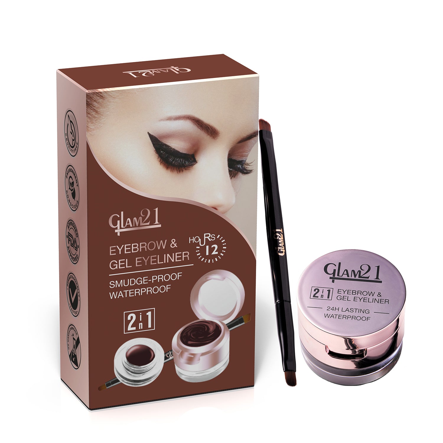 2-IN-1 Eyebrow & Gel Eyeliner