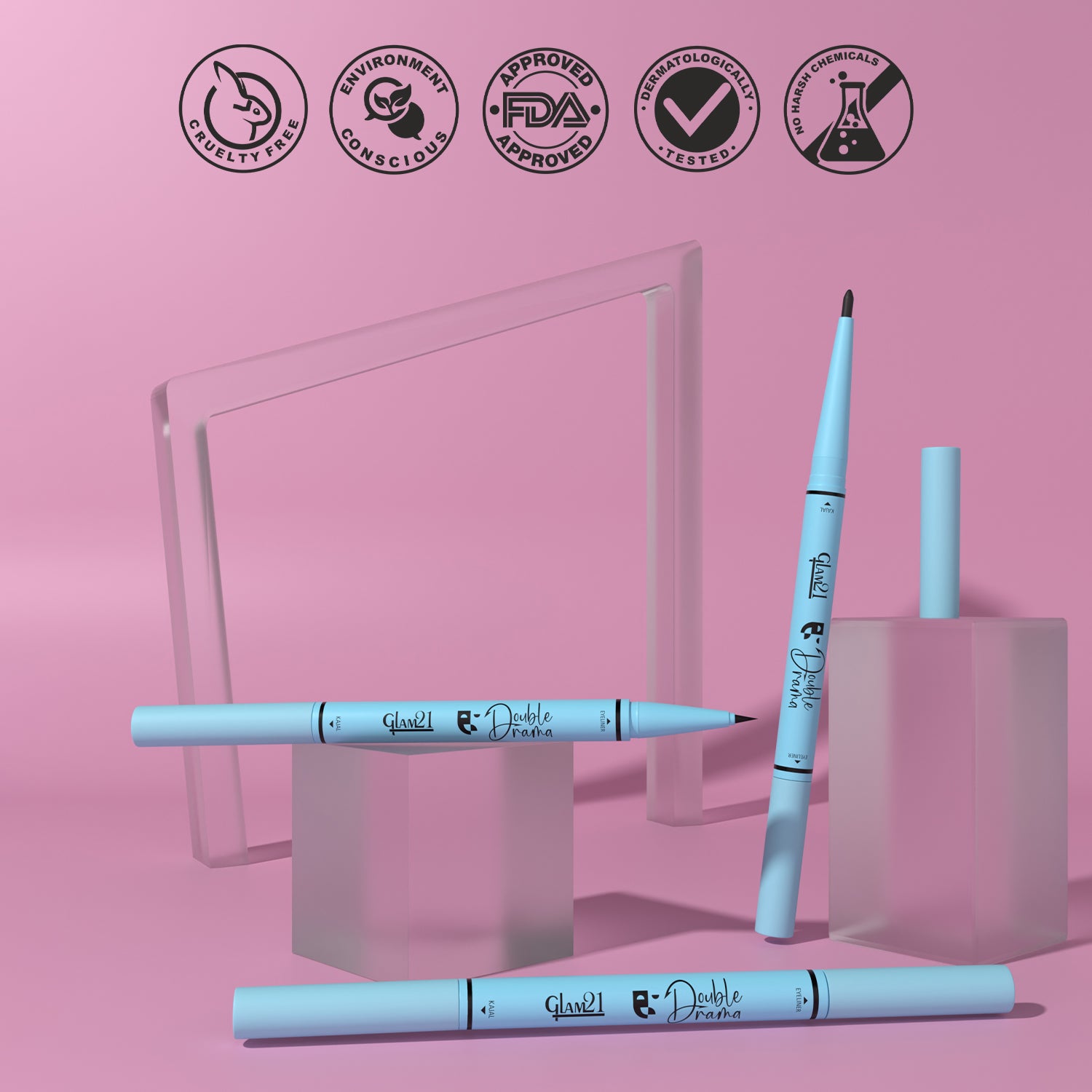 Double Drama Kajal+Eyeliner