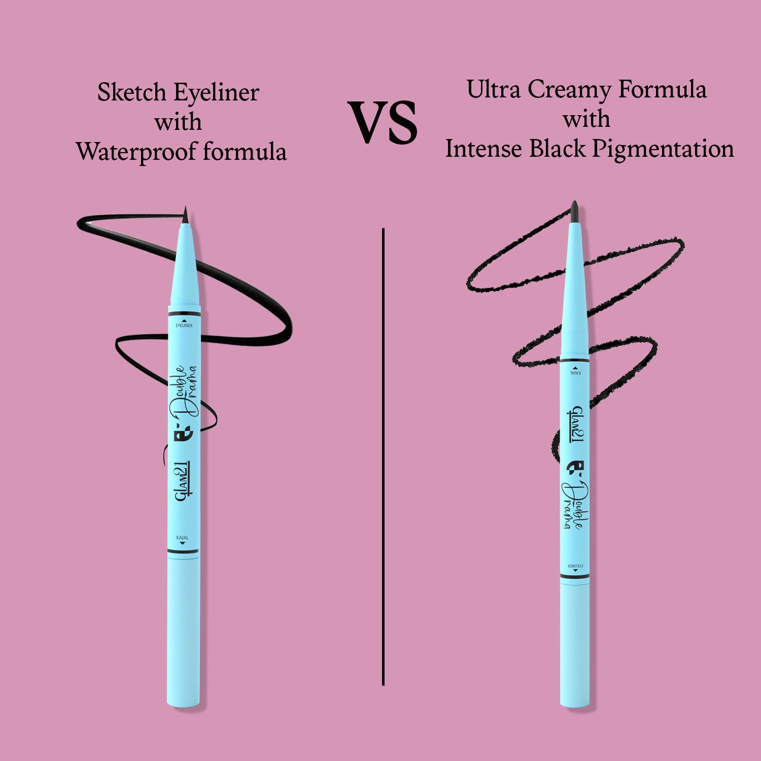 Double Drama Kajal+Eyeliner