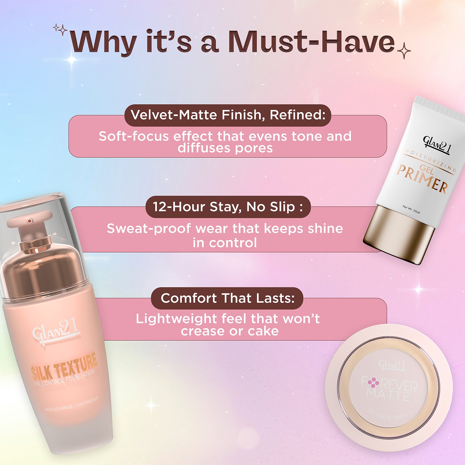Makeup Essentials | Foundation, Compact & Primer