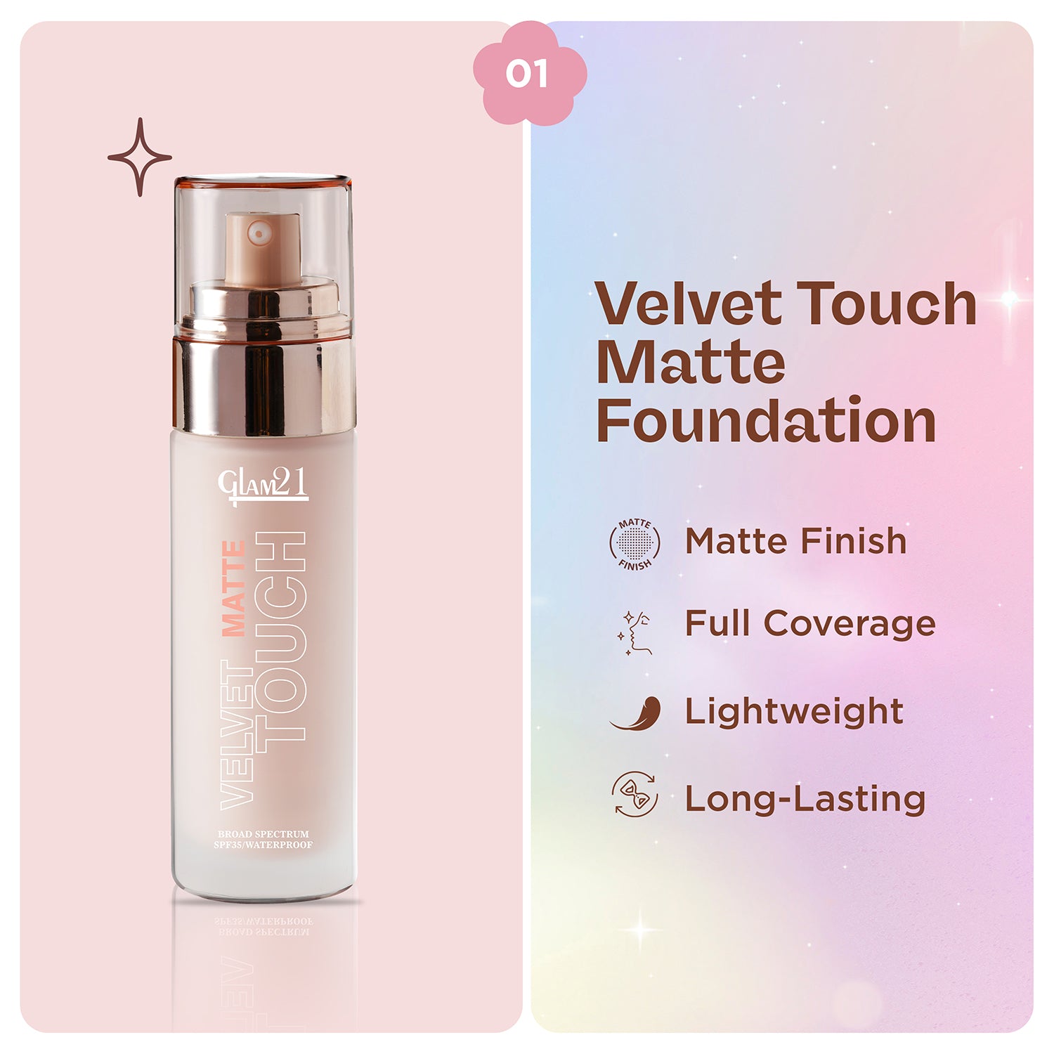 Compact Powder+Non-Transfer Lipstick+Silk Foundation Combo