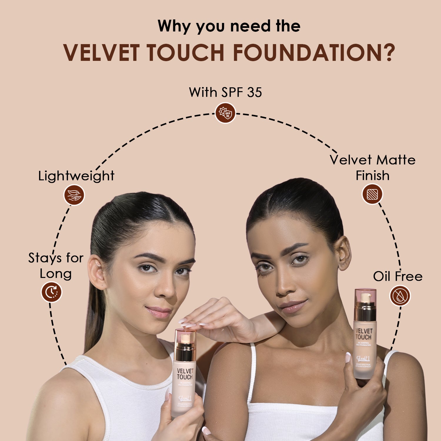 Velvet Touch High Coverage Foundation