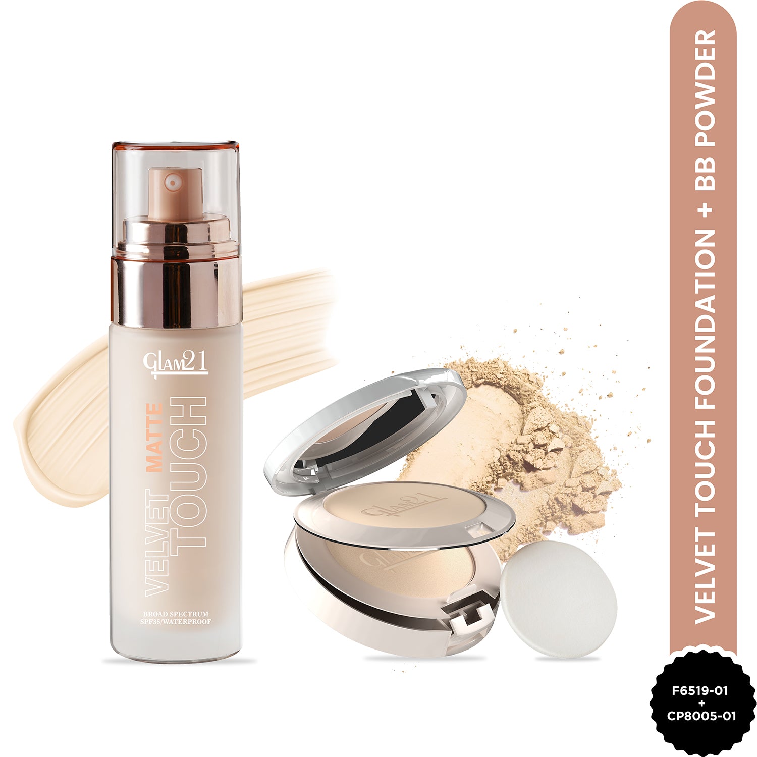 Velvet Touch Foundation +BB 2-in-1 Compact Powder Combo