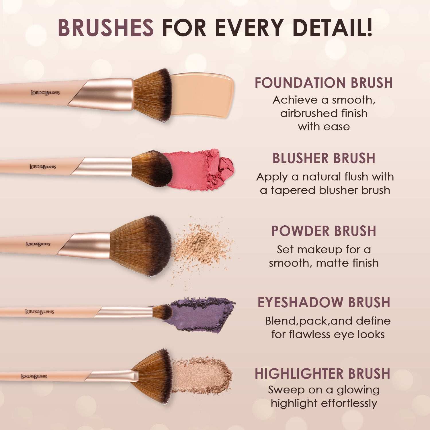 Lord of the brushes highlighter Fan Brush