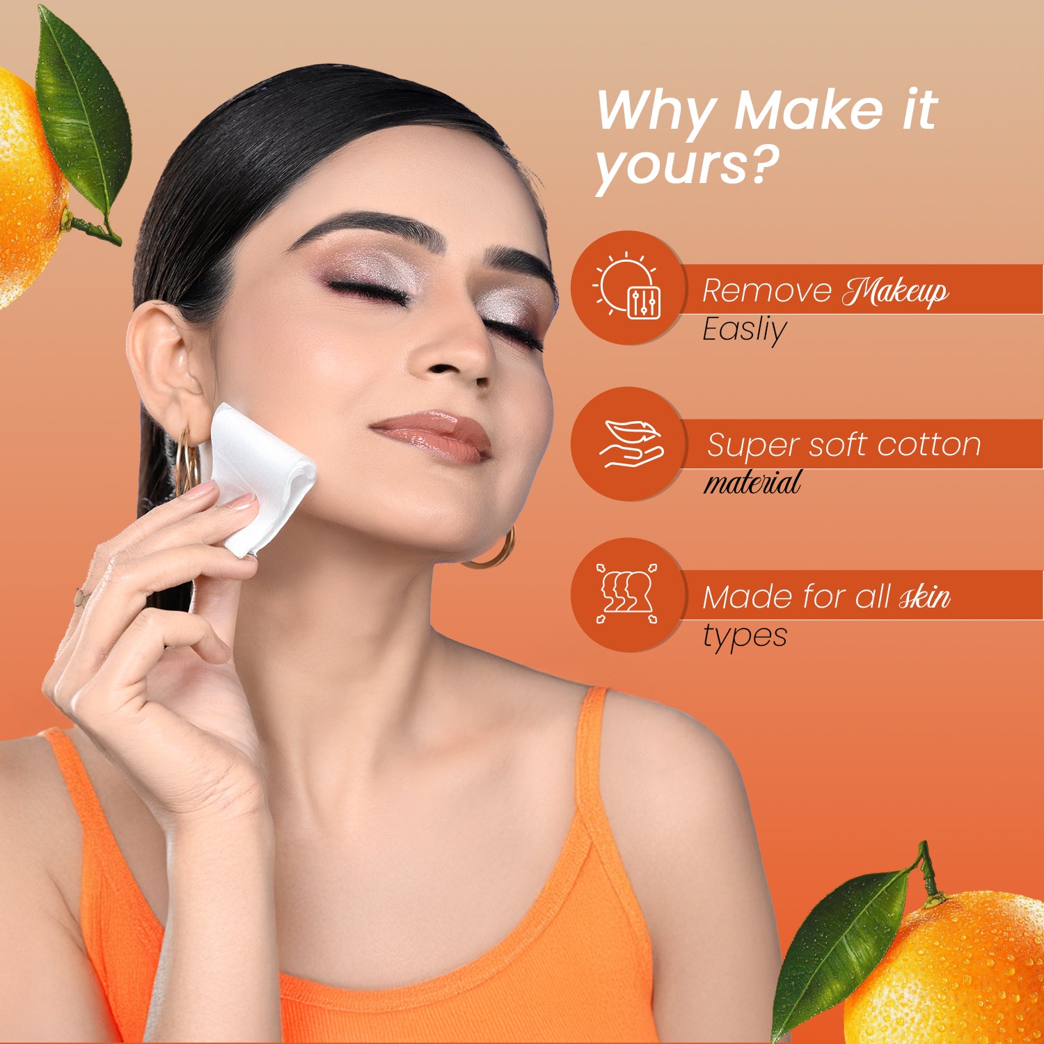 Make-up Remover Wipes With Vitamin C & Hyaluronic Acid