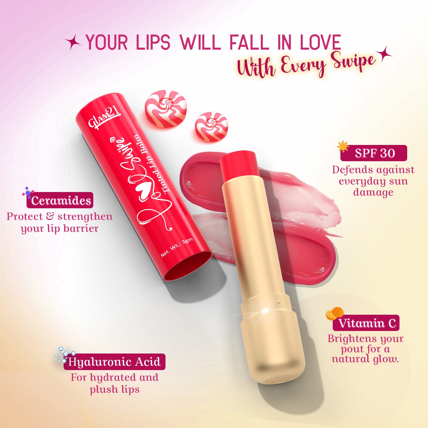 Love Swipe Tinted Lip Balm
