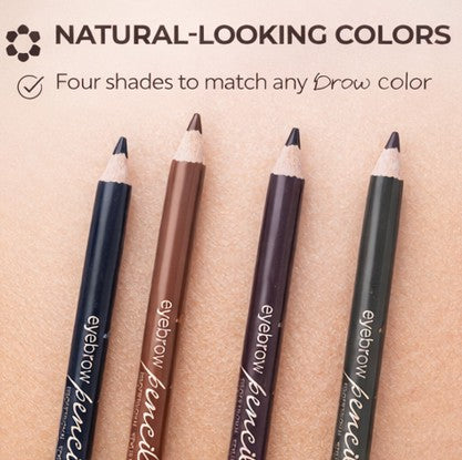 Glam21 4-in-1 Eyebrow Pencil Set - Black, Brown,Grey &amp; Dark Brown (Pack of 4)