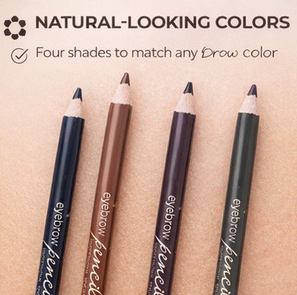 Glam21 4-in-1 Eyebrow Pencil Set - Black, Brown,Grey &amp; Dark Brown (Pack of 4)