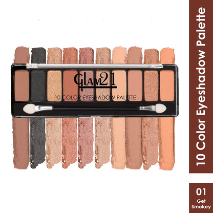 Glam21 Glamour Eyes Duo: Eye Shadow and Mascara Combo  (Pack of 2)