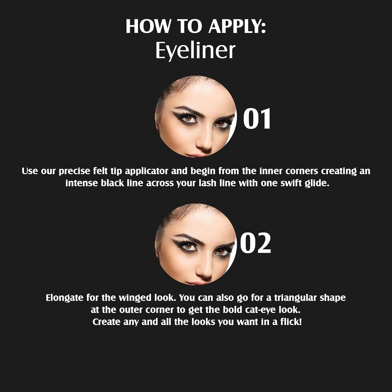 Glam21 Eye Couture Bundle with Eye Liner, Mascara, Eyebrow Pencil &amp; Kajal (Pack of 4)