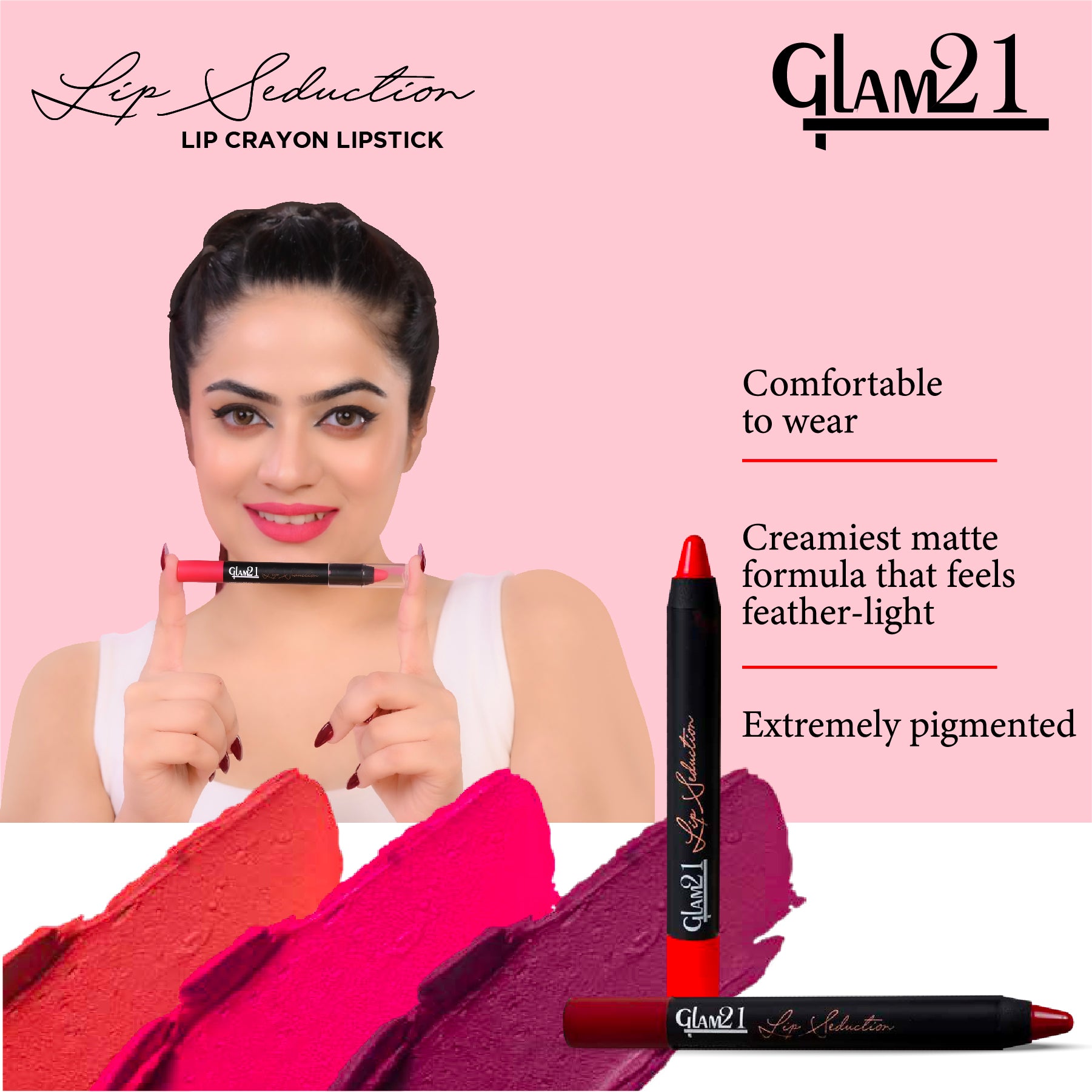 Lip Seduction Non-Transfer Crayon Lipstick banner