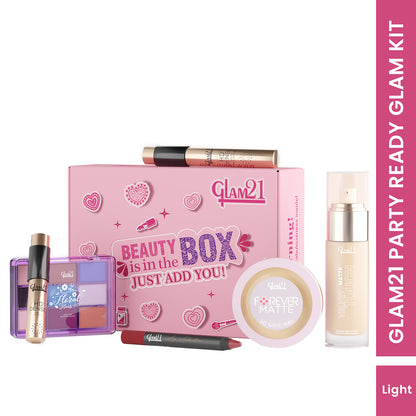 Party Ready Glam Makeup kit Set Of 6  Light Tone