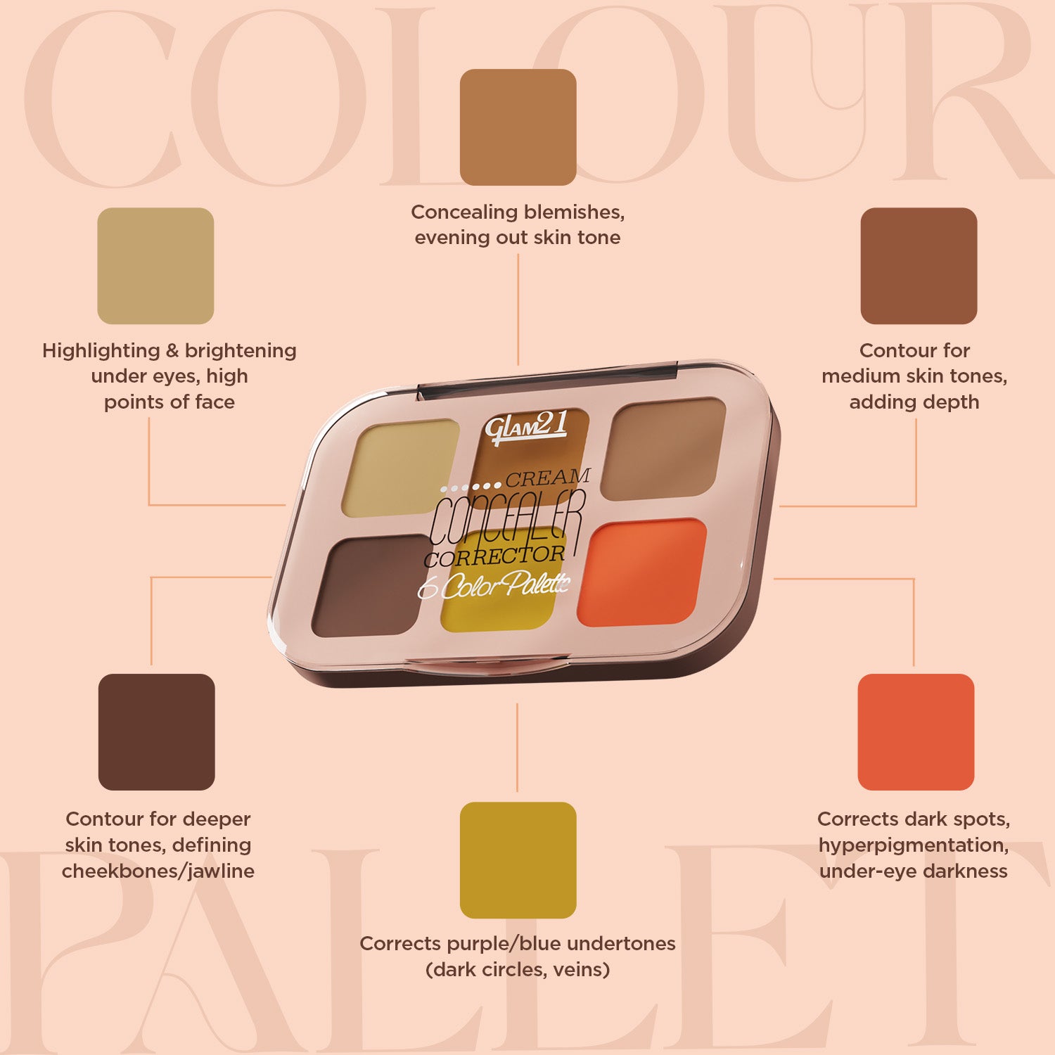 Cream Concealer Corrector Palette