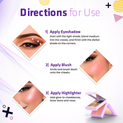 Triple Treat 3 in 1 Face Palette