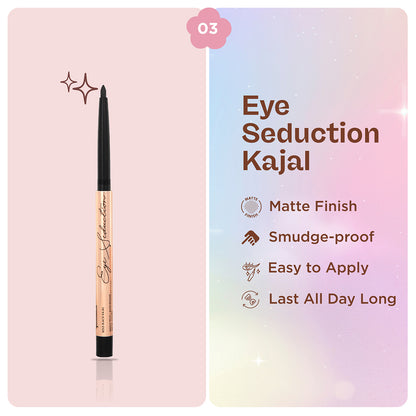 Eye Makeup Trio Combo –Mascara &amp; Eyeliner &amp; Kajal