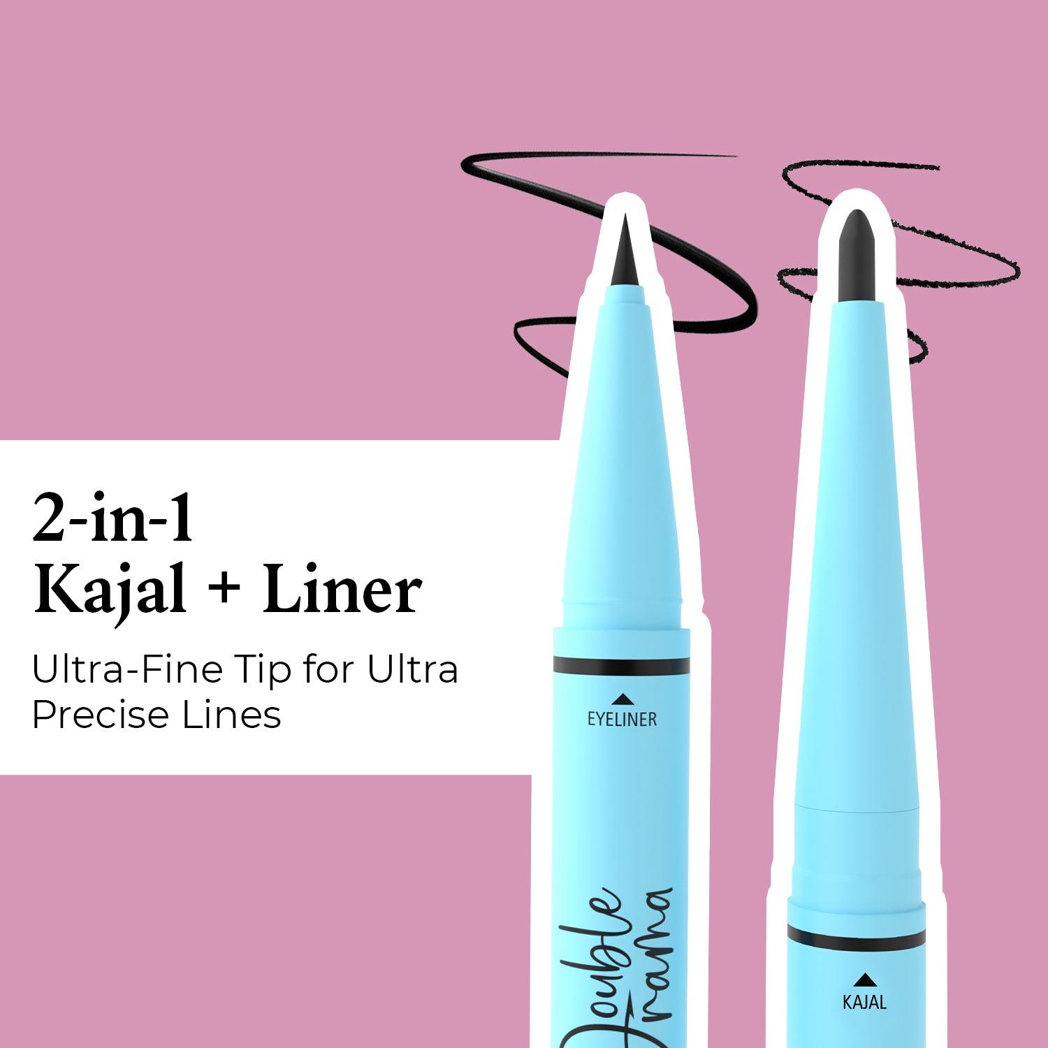 Double Drama Kajal+Eyeliner
