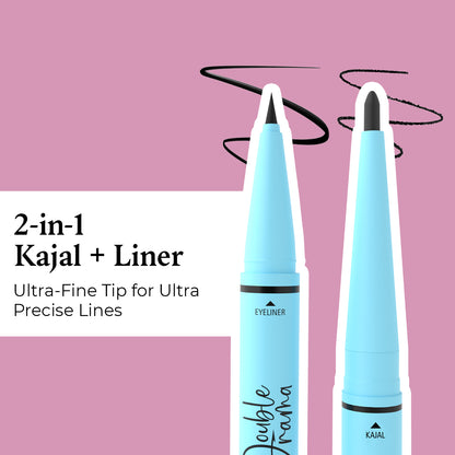 Double Drama Kajal+Eyeliner