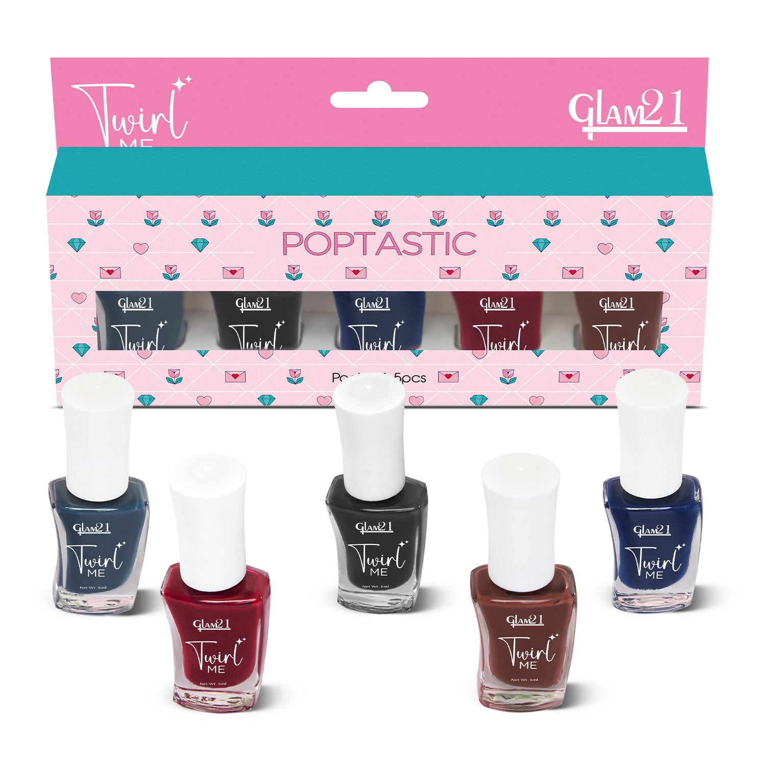 Twirl Me Nail Paint Combo -Nail color -6 ml each
