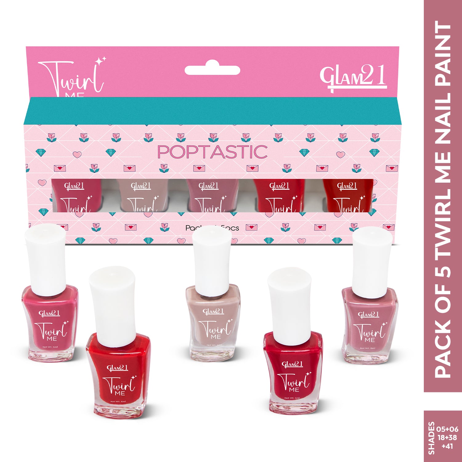 Twirl Me Nail Paint Combo -Nail color -6 ml each