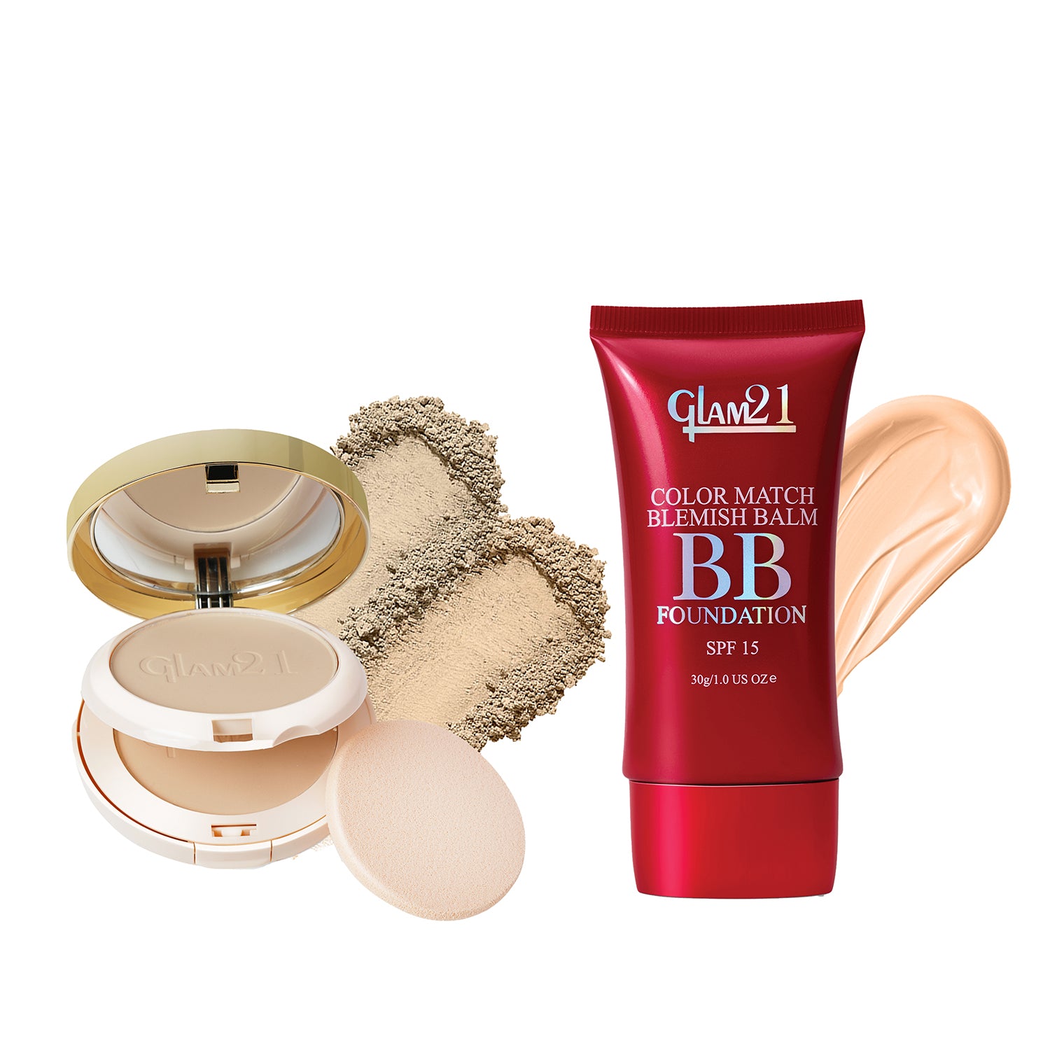 Color Match BB Foundation + 2-in-1 Compact Powder Combo