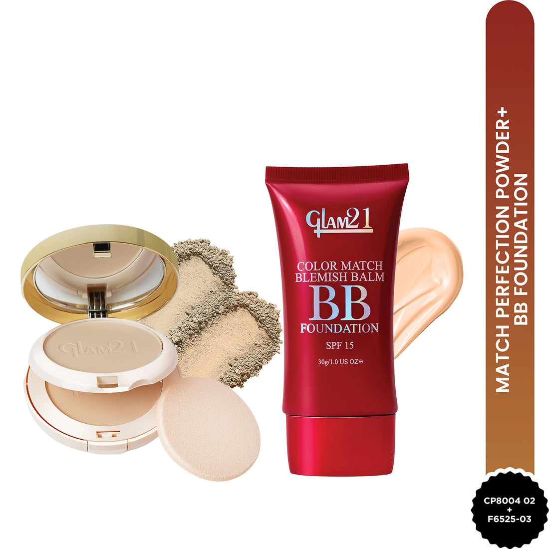 Color Match BB Foundation + 2-in-1 Compact Powder Combo