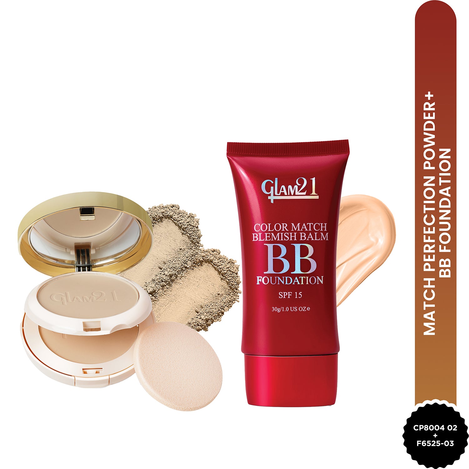 Color Match BB Foundation + 2-in-1 Compact Powder Combo
