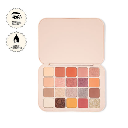 20 Color Eyeshadow Palette Combination of Mattes and Shimmers