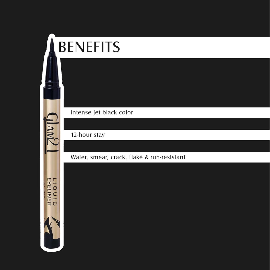 Matte Black Eyeliner ( Waterproof &amp; Long Lasting)