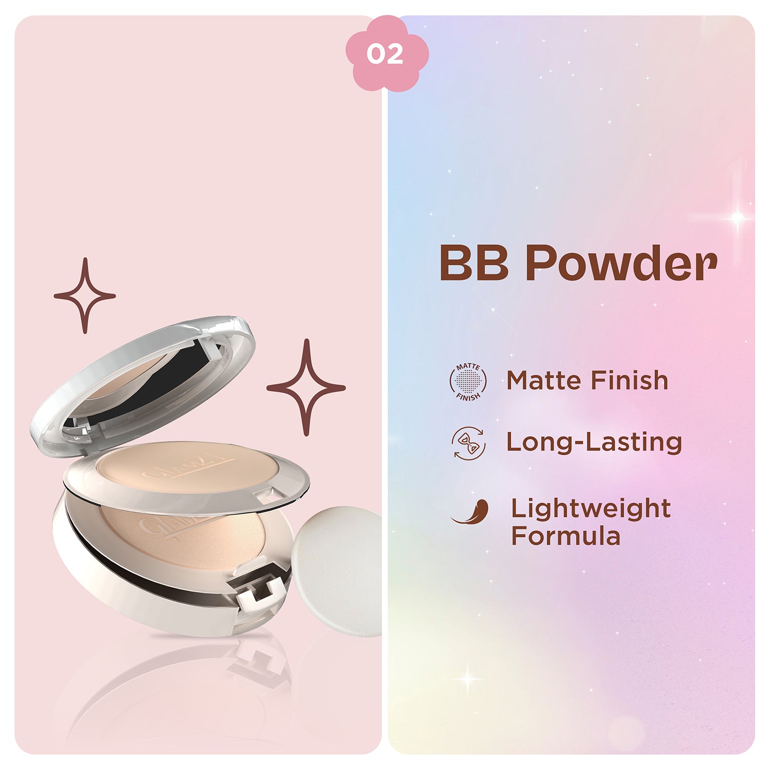 Compact Powder+Non-Transfer Lipstick+Silk Foundation Combo