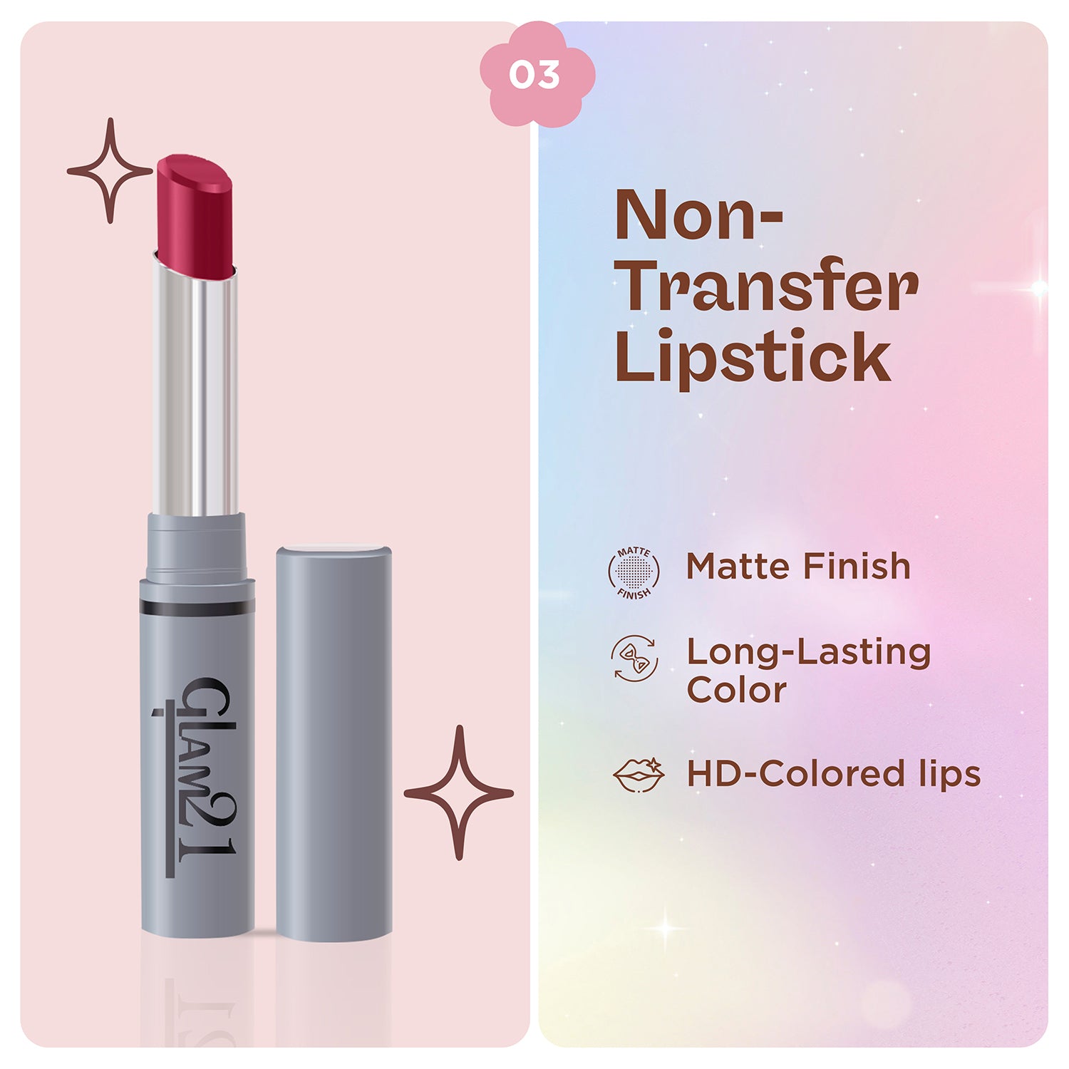 Compact Powder+Non-Transfer Lipstick+Silk Foundation Combo