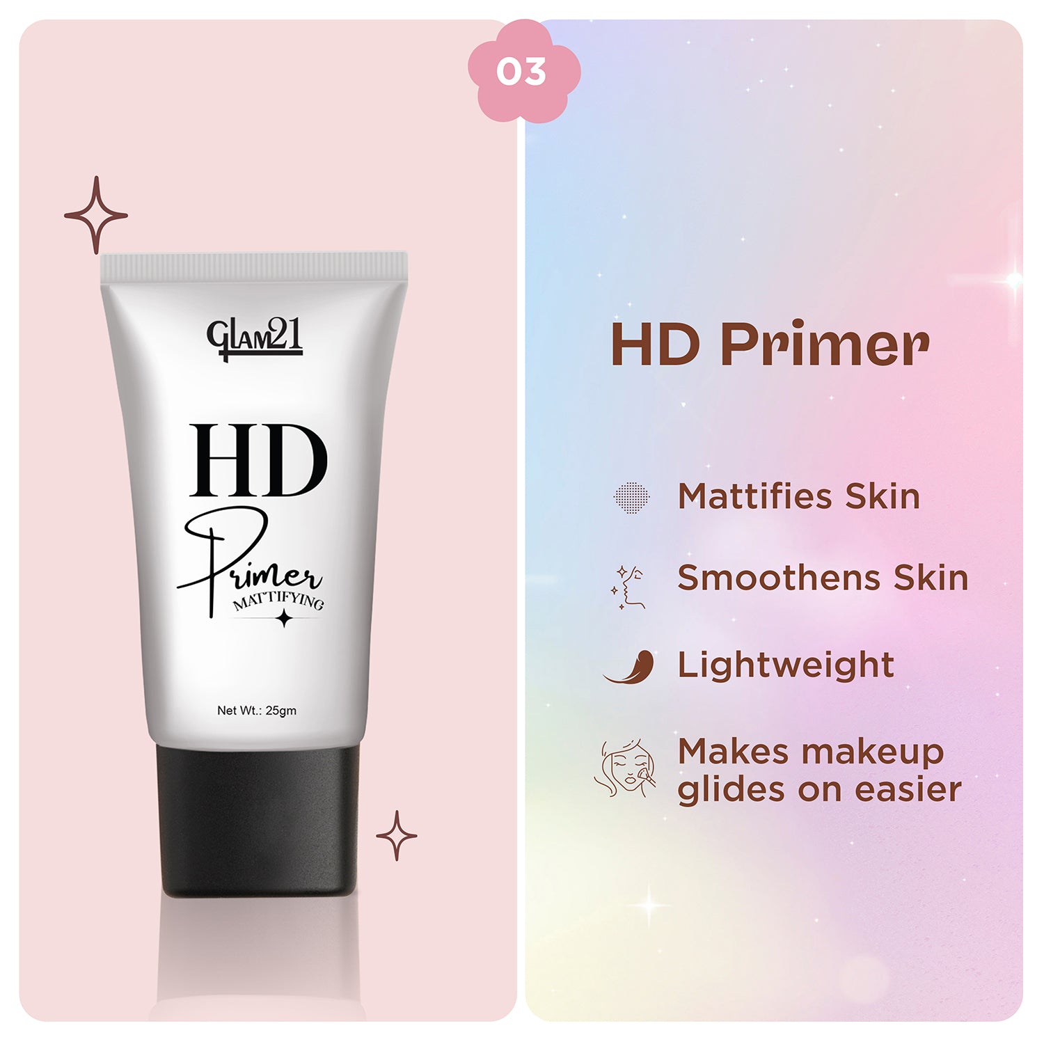 Compact Powder+HD Primer +Silk Foundation Combo