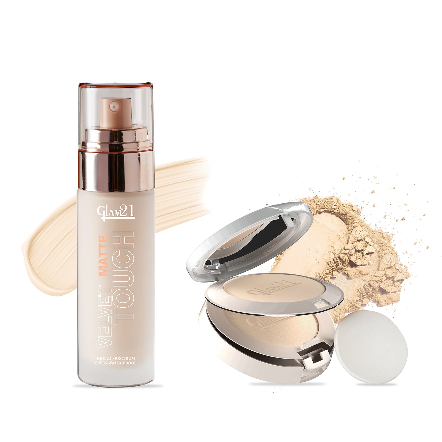 Velvet Touch Foundation +BB 2-in-1 Compact Powder Combo