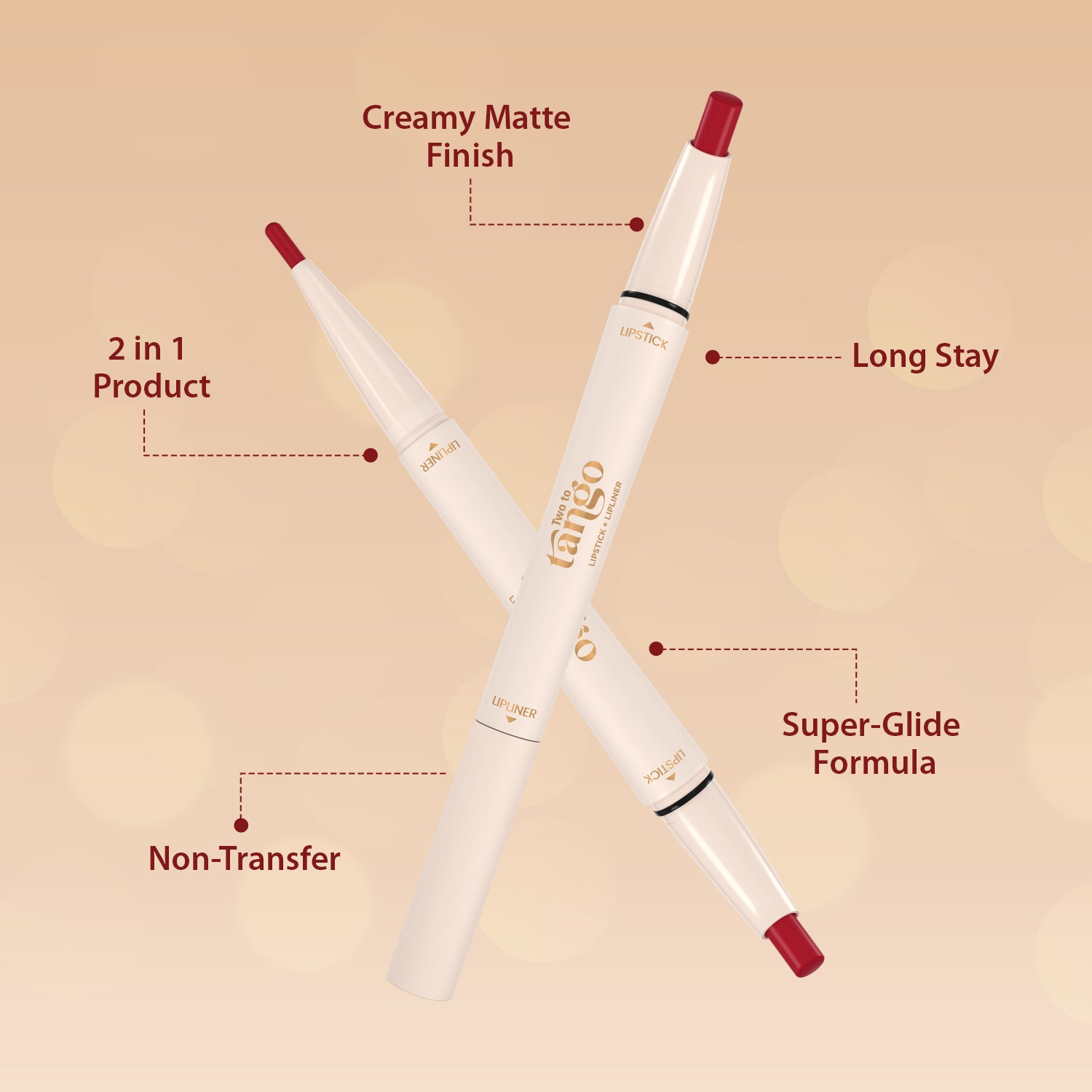 Two To Tango Lip Liner + Lipstick