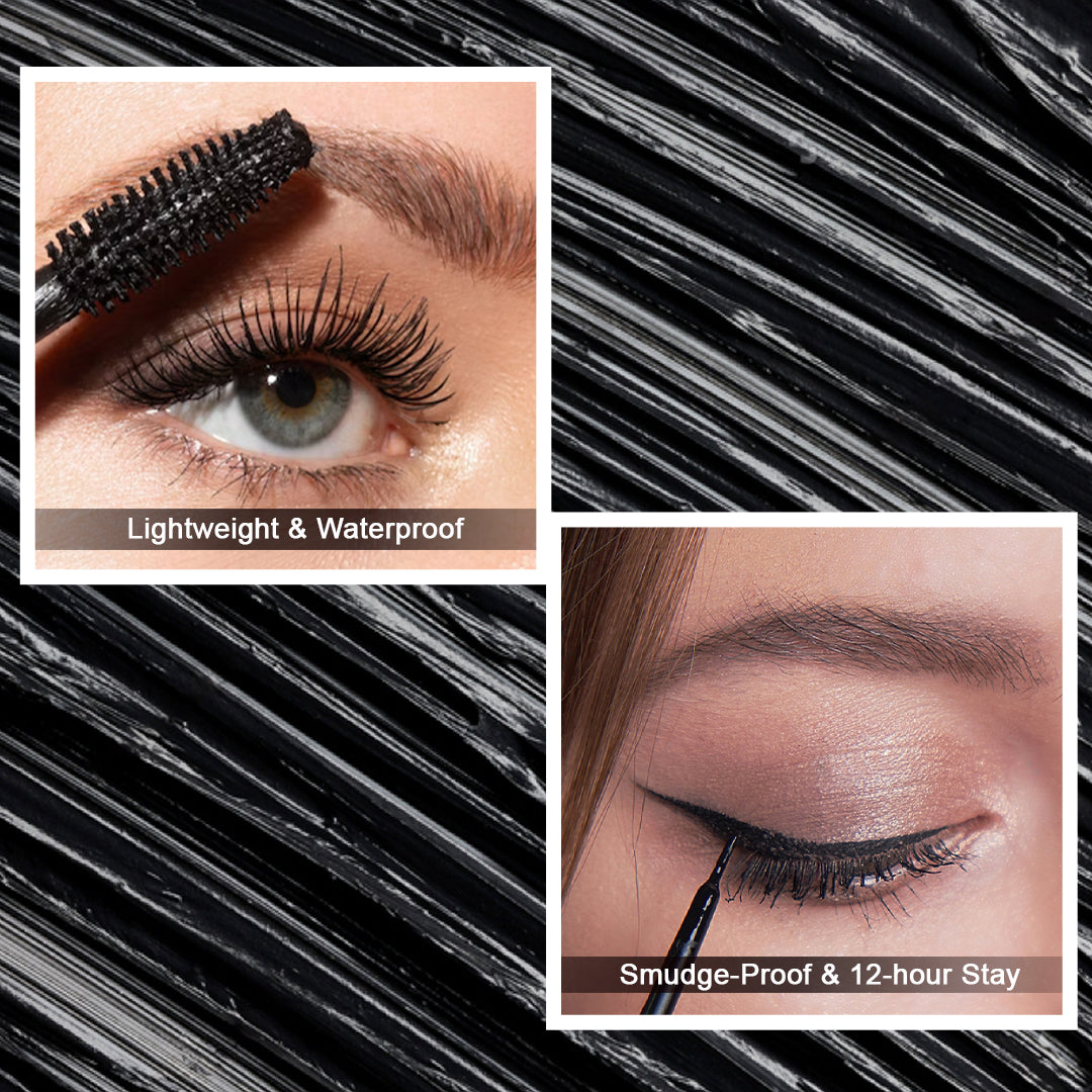 HD Dense Mascara + Eyeliner Black Combo