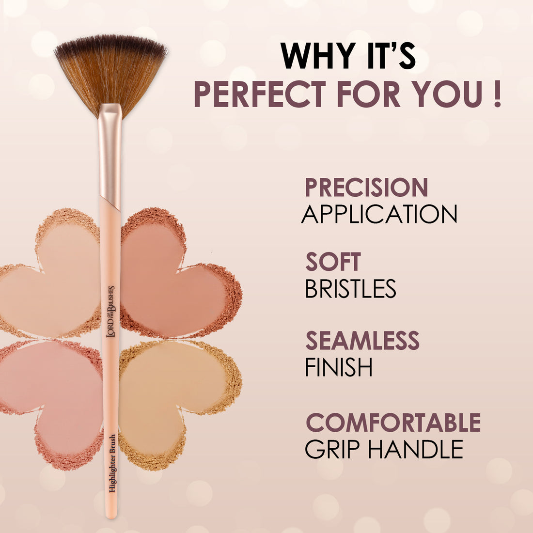 Lord of the brushes highlighter Fan Brush