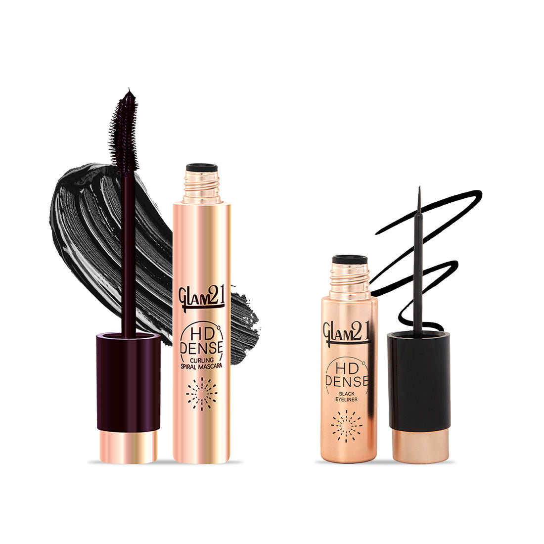 HD Dense Mascara + Eyeliner Black Combo