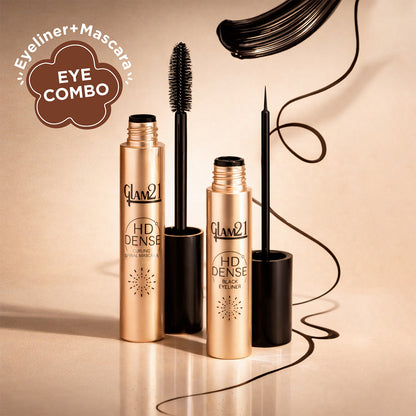 HD Dense Mascara + Eyeliner Black Combo