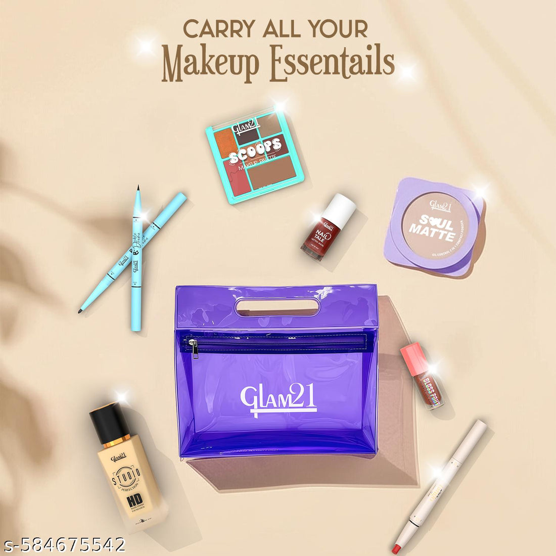 Makeup Purple Pouch