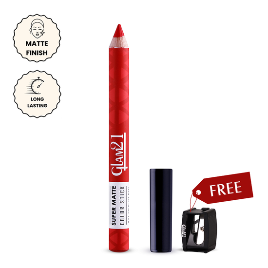Glam21 Super Matte Colorstick Lipstick 01-Merlot Red 1