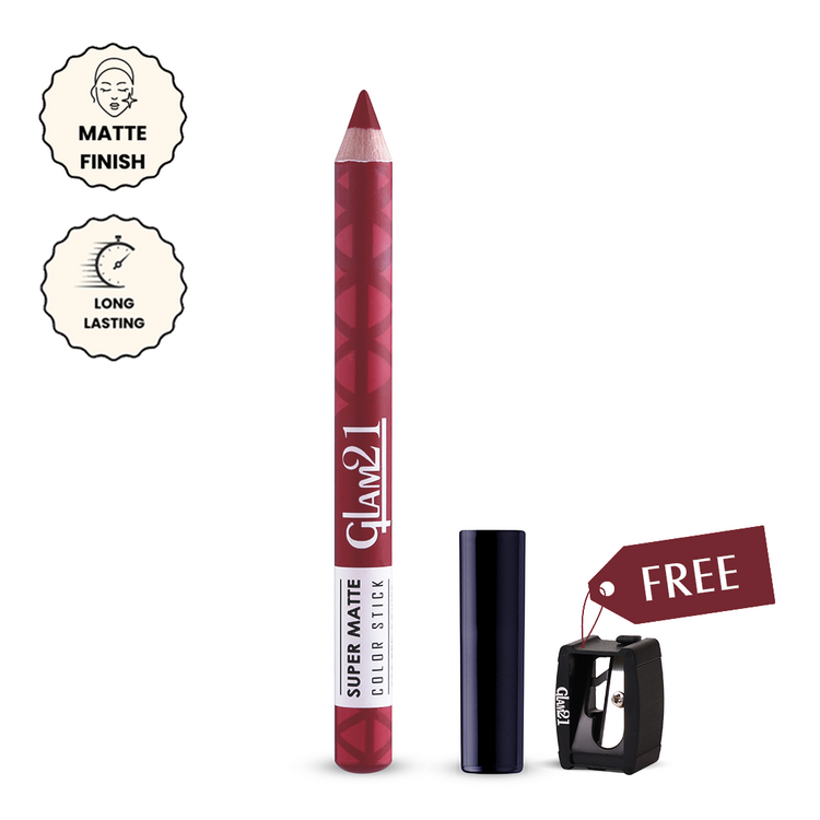 Glam21 Super Matte Colorstick Lipstick 03-Red Power 1
