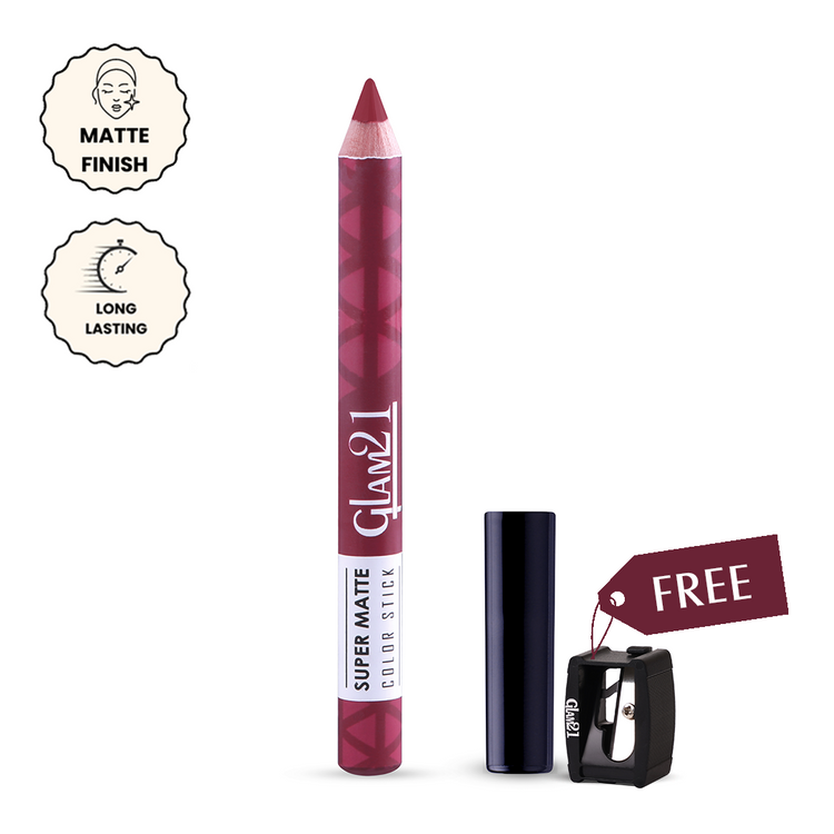 Glam21 Super Matte Colorstick Lipstick 08-GIMME MAROON 1